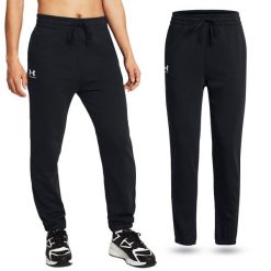 Spodnie dresowe damskie UNDER ARMOUR Rival Terry Joggers. Czarne spodnie dresowe damskie Under Armour, s, bez wzorów, z dresówki. Za 169.99 zł.