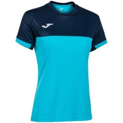 Koszulka do tenisa damska Joma Montreal. Niebieskie t-shirty damskie Joma, xl, bez wzorów, z materiału, bez kołnierzyka. Za 127.60 zł.