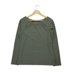 Damski Sweter w Czarnym Efekcie Metalicznym. Czarne swetry damskie Ralph Lauren, l, bez wzorów, z materiału, eleganckie, bez kołnierzyka, bez ramiączek, bez kaptura. Za 51.08 zł.
