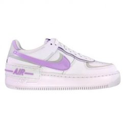 Buty do chodzenia damskie Nike Air Force 1 Shadow. Białe obuwie sportowe damskie Nike, bez wzorów, z materiału, trekkingowe, Nike Air Force. Za 633.00 zł.