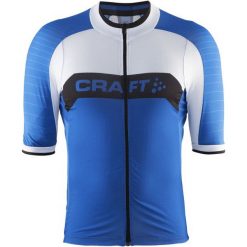 Craft Męska Koszulka Rowerowa Gran Fondo Niebieski Xl. Niebieskie koszulki sportowe męskie marki Craft, z materiału, z krótkim rękawem. Za 385.00 zł.