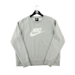 Second life - Nike bluza męska sweatshirt szara - Jak nowy. Szare bluzy męskie Nike, l, bez wzorów, z dresówki, bez kaptura. Za 106.46 zł.