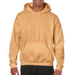 Bluza Z Kapturem Dla Dorosłych Unisex Heavy Blend. Żółte bluzy męskie Gildan, m, bez wzorów, z kapturem. Za 74.99 zł.