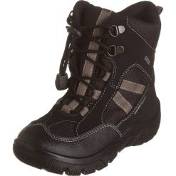 Botki zimowe "Clady" w kolorze czarno-jasnobrązowym. Brązowe buty zimowe chłopięce marki Geox Kids, z gumy. W wyprzedaży za 185.95 zł.