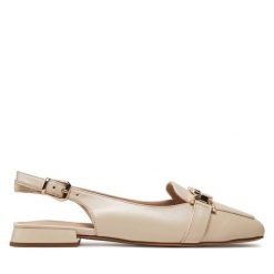 Baleriny Caprice. Brązowe baleriny damskie Caprice, bez wzorów, bez obcasa. Za 259.99 zł.