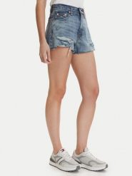 Tommy Jeans Szorty jeansowe DW0DW22690 Niebieski Regular Fit. Niebieskie szorty damskie Tommy Jeans, bez wzorów, z bawełny. Za 369.99 zł.