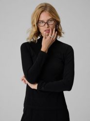 4F Longsleeve slim damski - czarny S. Czarne t-shirty damskie 4f, m, bez wzorów, z materiału, klasyczne, bez kołnierzyka. Za 169.99 zł.