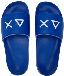 SUN68 Slippers Logo X36110-58 Niebieskie 41. Niebieskie klapki męskie MSI. Za 100.42 zł.
