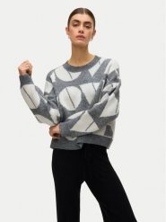 Vero Moda Sweter Love 10331432 Szary Regular Fit. Szare swetry damskie Vero Moda, s, bez wzorów, z syntetyku, bez kołnierzyka, bez ramiączek, bez kaptura. Za 159.99 zł.