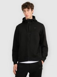 4F Bluza dresowa rozpinana z kapturem męska - czarna S. Czarne bluzy męskie 4f, m, bez wzorów, z dresówki, z kapturem. Za 179.99 zł.