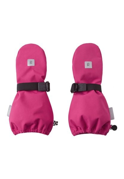 Rękawiczki zimowe dziecięce Reima Askare. Czerwone rękawiczki dziecięce Reima, bez wzorów, z materiału. Za 149.99 zł.