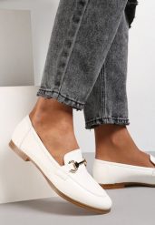 Białe Mokasyny Sakina. Białe mokasyny damskie Renee, eleganckie. Za 74.99 zł.