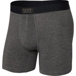 SAXX Bokserki męskie SAXX VIBE BOXER BRIEF GRAPHITE HEATHER S. Brązowe bokserki męskie Saxx, m, bez wzorów. Za 103.99 zł.