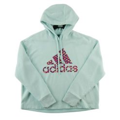 Second life - Bluza z kapturem damska Adidas - Stan bardzo dobry. Niebieskie bluzy damskie Adidas, xl, bez wzorów, z materiału, z kapturem, na fitness i siłownię. Za 106.46 zł.