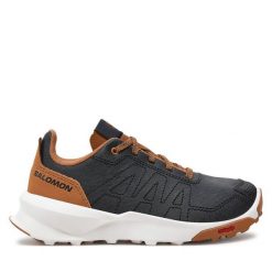Sneakersy Salomon. Czarne trampki i tenisówki chłopięce Salomon, bez wzorów, bez zapięcia. Za 189.99 zł.