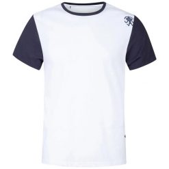 Koszulka Rafiki Granite. Białe koszulki sportowe męskie Rafiki, bez wzorów, bez kołnierzyka, bez ramiączek, wspinaczkowe. W wyprzedaży za 159.50 zł.
