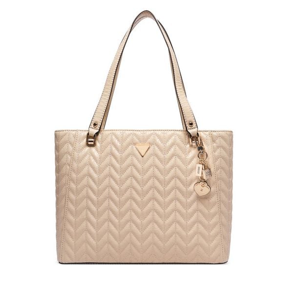 Torebka Guess. Brązowe torebki do ręki damskie Guess, z aplikacjami, bez dodatków. Za 498.99 zł.