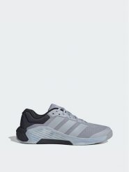 Adidas Buty na siłownię Dropset 4 Training Shoes KJ6611 Szary. Szare buty sportowe męskie Adidas, z materiału, bez zapięcia, na fitness i siłownię. Za 568.99 zł.