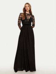 Babylon Sukienka wieczorowa EL0709 Czarny Regular Fit. Czarne sukienki damskie Babylon, bez wzorów, wizytowe, bez kołnierzyka, bez ramiączek. Za 1,389.00 zł.