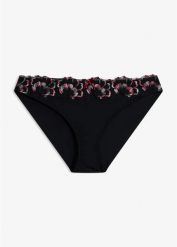 Figi z bezszwowym tyłem. Czarne figi damskie bonprix, s, bez wzorów. Za 37.99 zł.