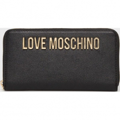 Love Moschino - Portfel. Czarne portfele damskie Love Moschino, z materiału. Za 439.90 zł.