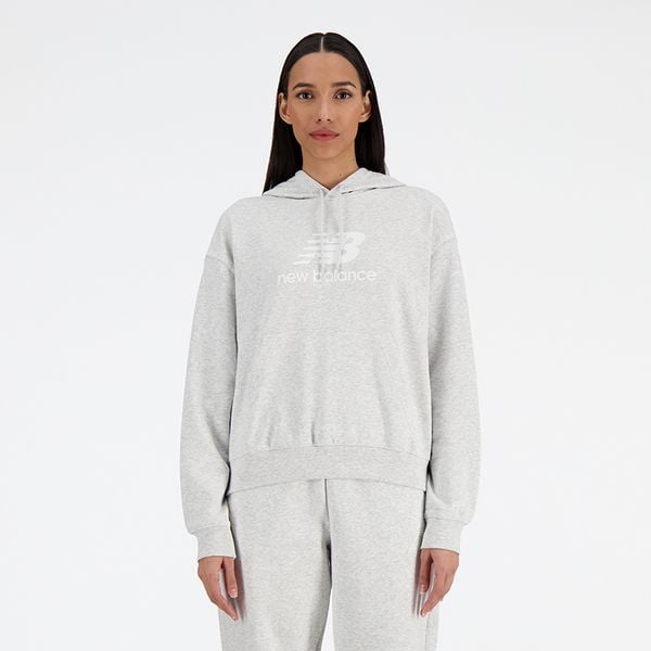 Bluza damska New Balance WT41504AHH – szara. Szare bluzy damskie New Balance, s, bez wzorów, z bawełny, bez kaptura. Za 279.99 zł.
