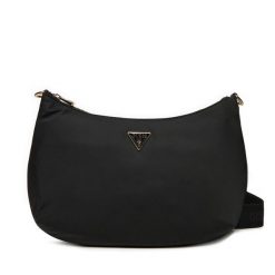 Torebka Guess. Czarne listonoszki damskie Guess, z aplikacjami, bez dodatków. Za 399.99 zł.
