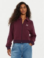 Puma Bluza T7 626797 Fioletowy Relaxed Fit. Fioletowe bluzy damskie Puma, xs, bez wzorów, z bawełny, bez kaptura. Za 269.99 zł.