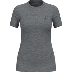 Koszulka damska ODLO Merino 160 BL TOP krótki rękaw 100% wełna merino. Szare koszulki sportowe damskie Odlo, m, bez wzorów, z wełny, sportowe, bez kołnierzyka. Za 276.60 zł.