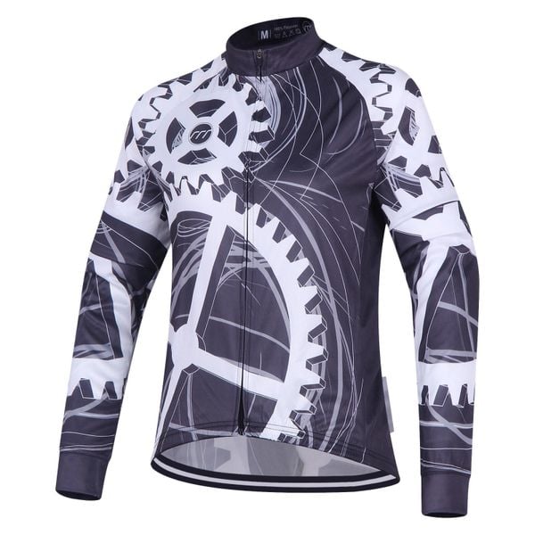 Koszulka rowerowa z długim rękawem męska madani. Białe bluzy męskie MADANI, m, bez wzorów, bez kaptura. Za 99.00 zł.