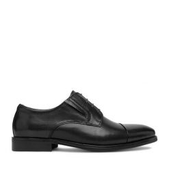 Półbuty GINO ROSSI. Czarne eleganckie półbuty Gino Rossi, wizytowe, bez zapięcia. Za 449.99 zł.