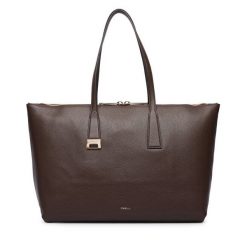 Torebka Furla. Brązowe torebki do ręki damskie Furla, bez wzorów, klasyczne, bez dodatków. Za 1,709.00 zł.