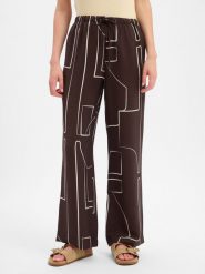 Someday spodnie z tkaniny Kobiety wiskoza brązowy, 34. Brązowe spodnie materiałowe damskie someday., bez wzorów, z tkaniny. Za 399.95 zł.