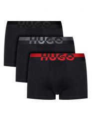 HUGO Komplet 3 par bokserek 50545667 Czarny. Czarne bokserki męskie Hugo, m, bez wzorów. Za 139.99 zł.