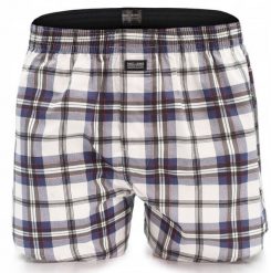 Męskie Bokserki Bawełniane - Pako Jeans - w Kratę. Bokserki męskie Pako Jeans, l, bez wzorów, z bawełny. Za 33.00 zł.