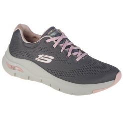 Buty do chodzenia damskie, Skechers Arch Fit-Big Appeal. Szare obuwie sportowe damskie Skechers, bez wzorów, trekkingowe, Skechers Sport. Za 349.99 zł.