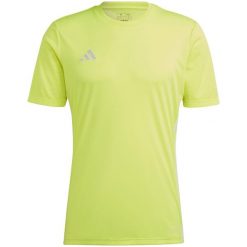 Koszulka męska adidas Tabela 23 Jersey. Zielone koszulki sportowe męskie Adidas, m, bez wzorów, z jersey, bez kołnierzyka, bez ramiączek, do piłki nożnej. Za 61.98 zł.