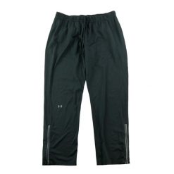 Second life - Spodnie dresowe męskie o prostym kroju czarne - Stan bardzo dobry. Czarne spodnie sportowe męskie Under Armour, m, bez wzorów, z dresówki, na fitness i siłownię. Za 113.64 zł.