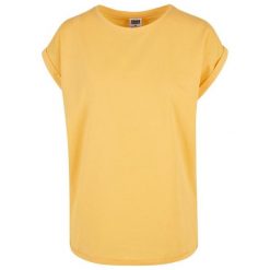 Koszulka Damska Z Rozszerzonym Ramieniem. Brązowe koszulki sportowe damskie Urban Classics, xl, bez wzorów, bez kołnierzyka, bez ramiączek, trekkingowe. Za 54.99 zł.