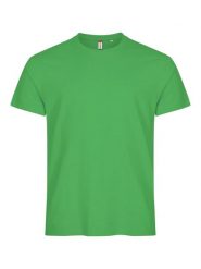 Clique Basic-T T-shirt męski dopasowany z bawełny – apple green. Zielone t-shirty męskie CLIQUE, m, bez wzorów, z bawełny, bez kołnierzyka. Za 82.69 zł.