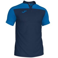 Koszulka polo do tenisa męska Joma Hobby II. Niebieskie koszulki polo męskie Joma, m, bez wzorów, z bawełny, bez ramiączek. Za 237.00 zł.