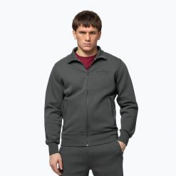 Bluza męska Pitbull Sampson Zip. Szare bluzy sportowe męskie PITBULL, l, bez wzorów, z bawełny, bez kaptura. Za 269.99 zł.