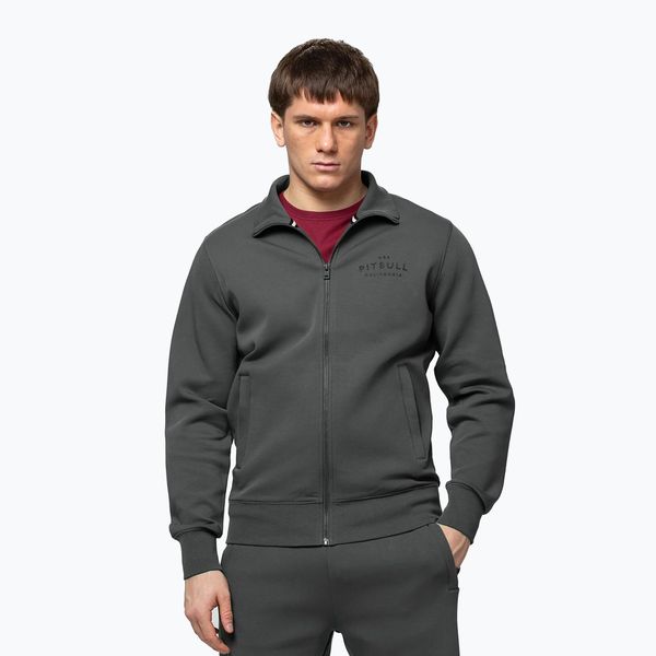 Bluza męska Pitbull Sampson Zip. Szare bluzy męskie PITBULL, l, bez wzorów, z bawełny, bez kaptura. Za 269.99 zł.