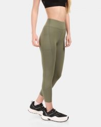 Damskie legginsy sportowe Kilpi TENIA-W. Zielone legginsy damskie Kilpi, s, bez wzorów, z materiału, do biegania. Za 256.81 zł.