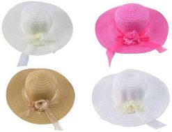 Tadar kapelusz damski wstążką i kwiatem. Czapki i kapelusze damskie Tadar, bez wzorów. Za 23.37 zł.