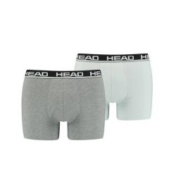 Bokserki męskie Head Basic Boxer 2 Pack. Szare bokserki męskie Head, m, bez wzorów. Za 75.00 zł.