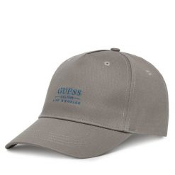Czapka z daszkiem Guess. Szare czapki i kapelusze męskie Guess, z aplikacjami. Za 99.99 zł.