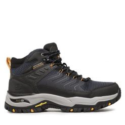 Trapery Skechers. Niebieskie śniegowce i trapery męskie Skechers, bez zapięcia. Za 449.99 zł.