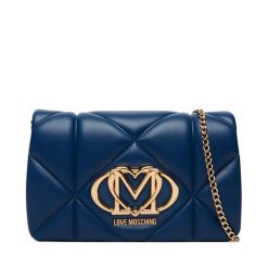 Torebka LOVE MOSCHINO. Niebieskie torebki do ręki damskie Love Moschino, bez wzorów, wizytowe, bez dodatków. Za 789.99 zł.