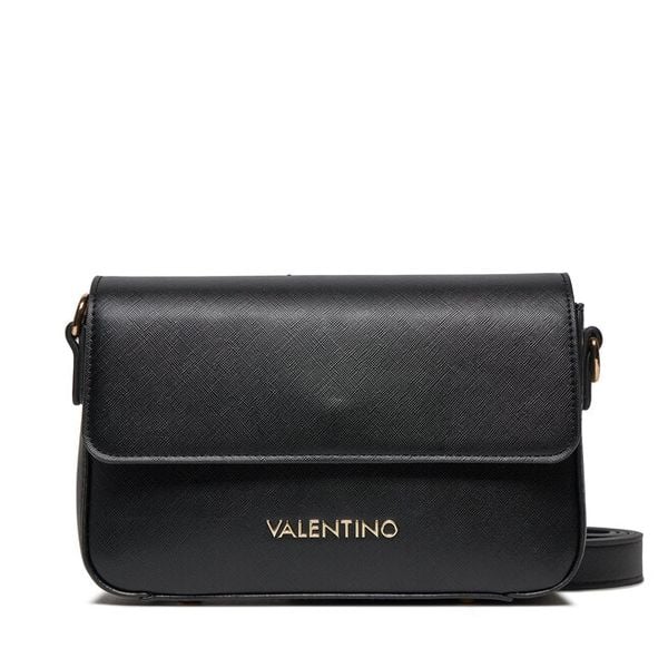 Torebka Valentino. Czarne listonoszki damskie Valentino, bez wzorów, bez dodatków. Za 366.99 zł.